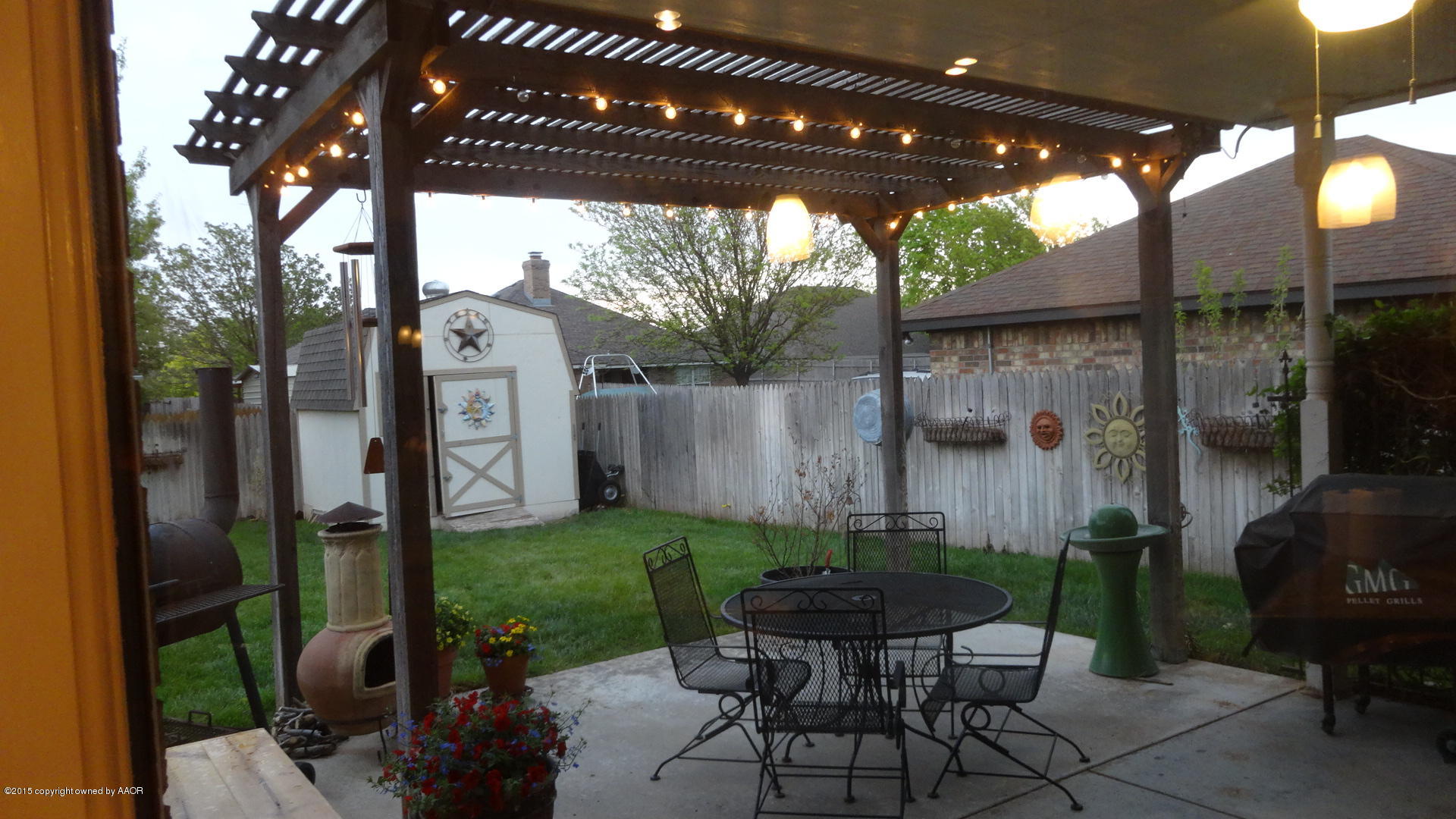 8111 Sheldon Road Amarillo, TX 79119 - Photo 16 of 38 Oversized Patio with Pergola