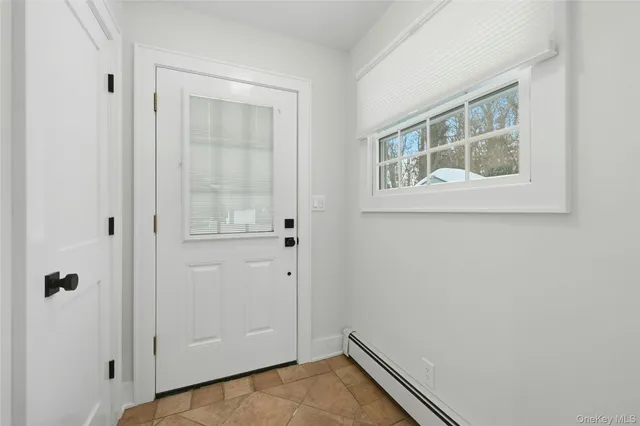 a view of an front door