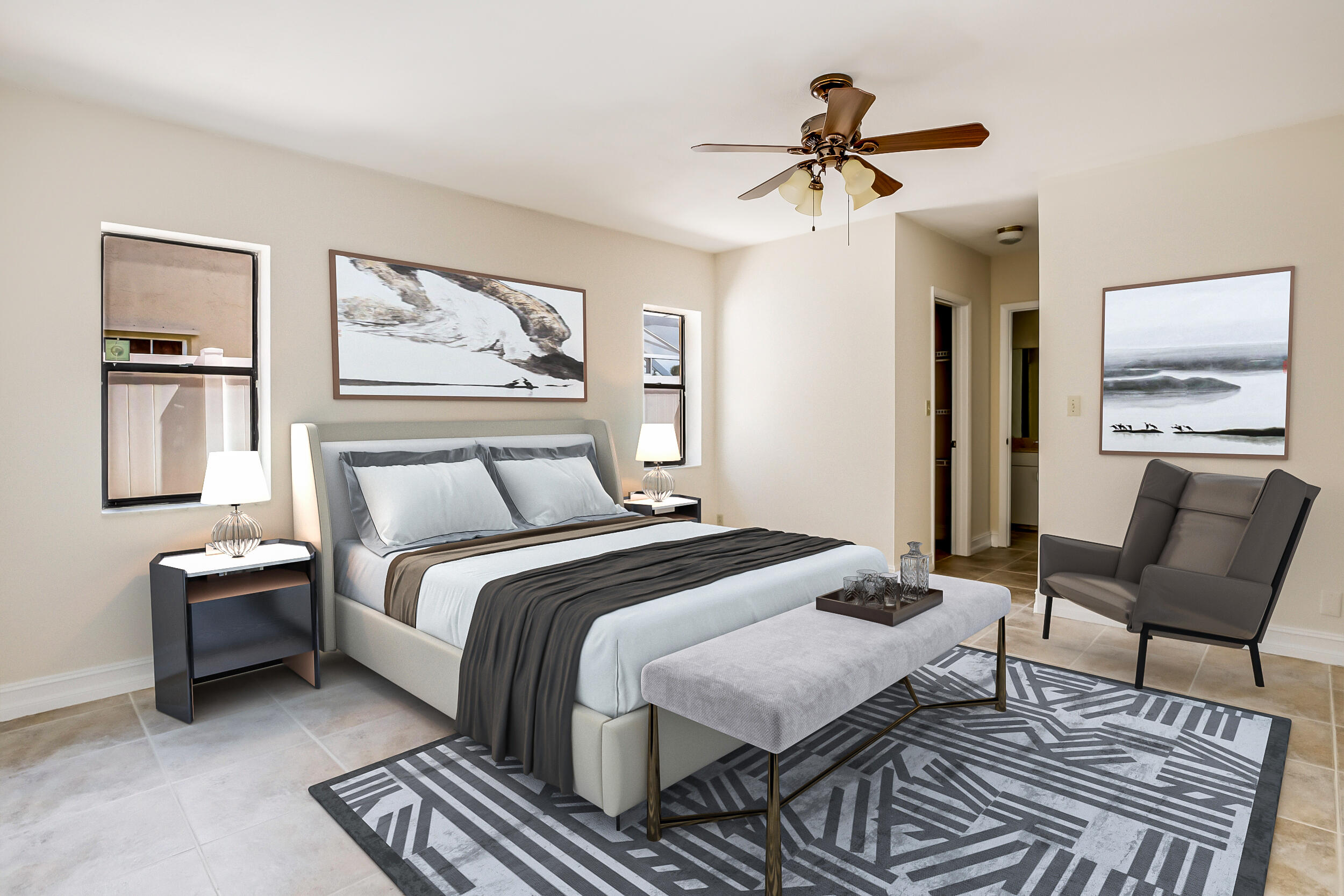 21243 Escondido Way North Boca Raton, FL 33433 - Photo 24 of 42 Primary bedroom (virtually staged)