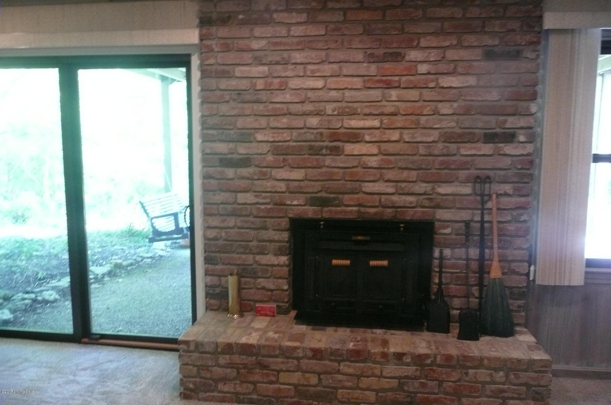 3607 Trail Ridge Road Louisville, KY 40241 - Photo 39 of 61 Buck Insert w/ Brick Fireplace