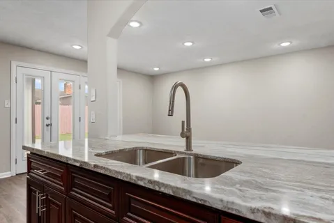 a close view of sink and tap