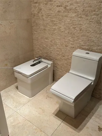 a close view of a shower in a bathroom