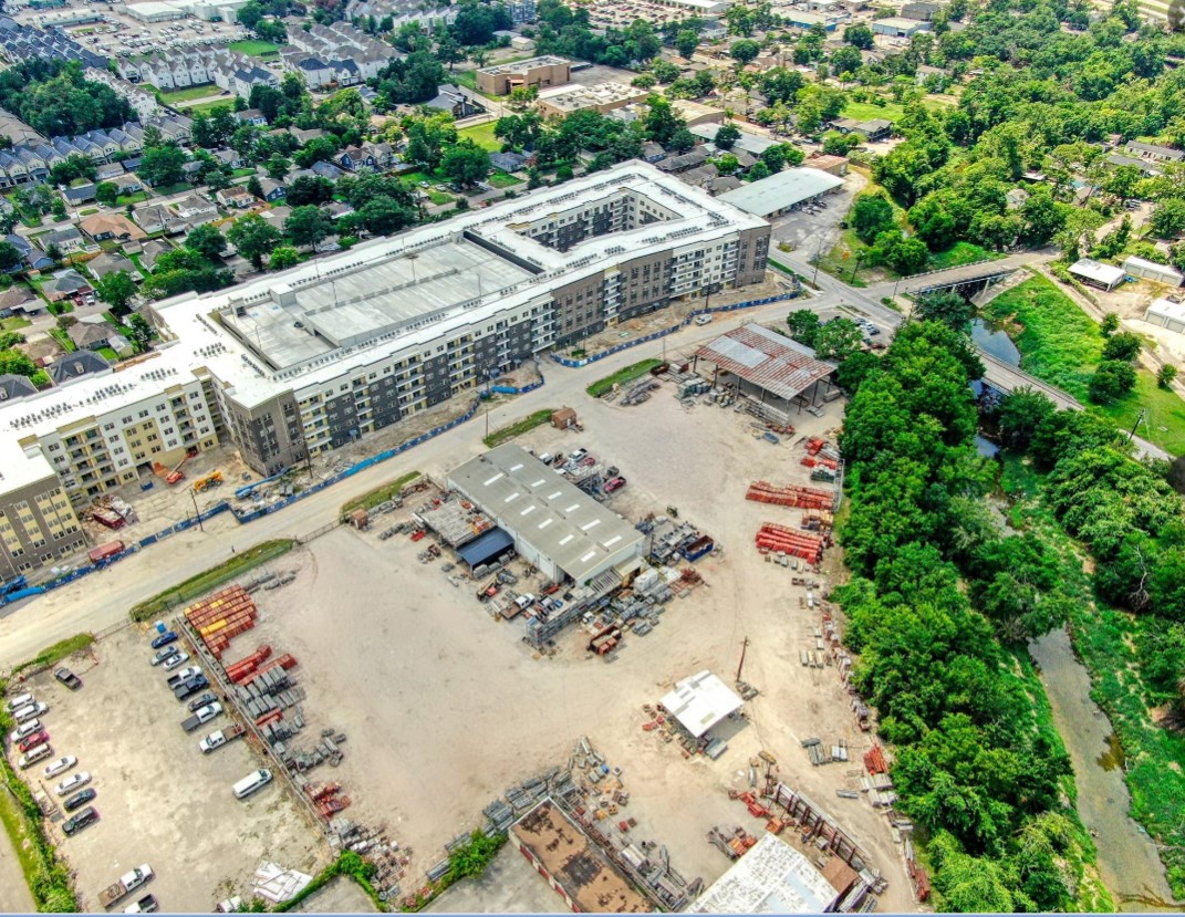 1626 Enid Street Houston, TX 77009 - Photo 6 of 7 an aerial view of a house with a yard