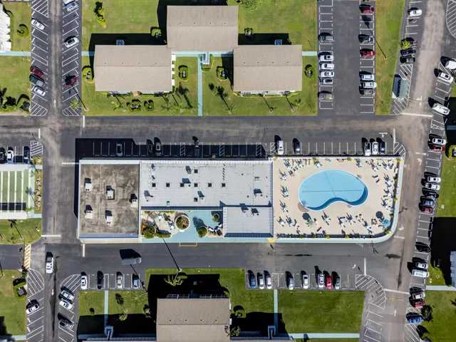 an aerial view of a fireplace