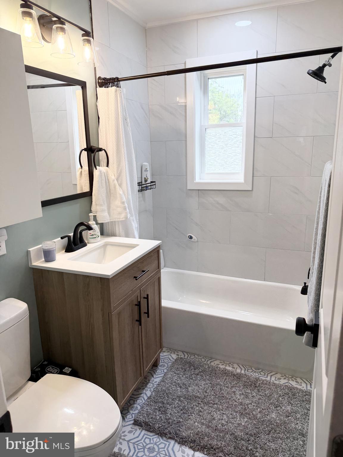 161 Elmira Street Southwest Washington, DC 20032 - Photo 10 of 23 a bathroom with a sink vanity mirror and toilet