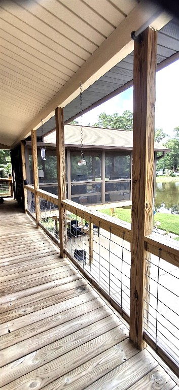 318 Ridgewood Road Goodrich, TX 77335 - Photo 32 of 49 a view of a room with wooden floor and windows