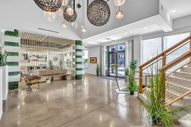 a view of entryway wih livingroom and furniture