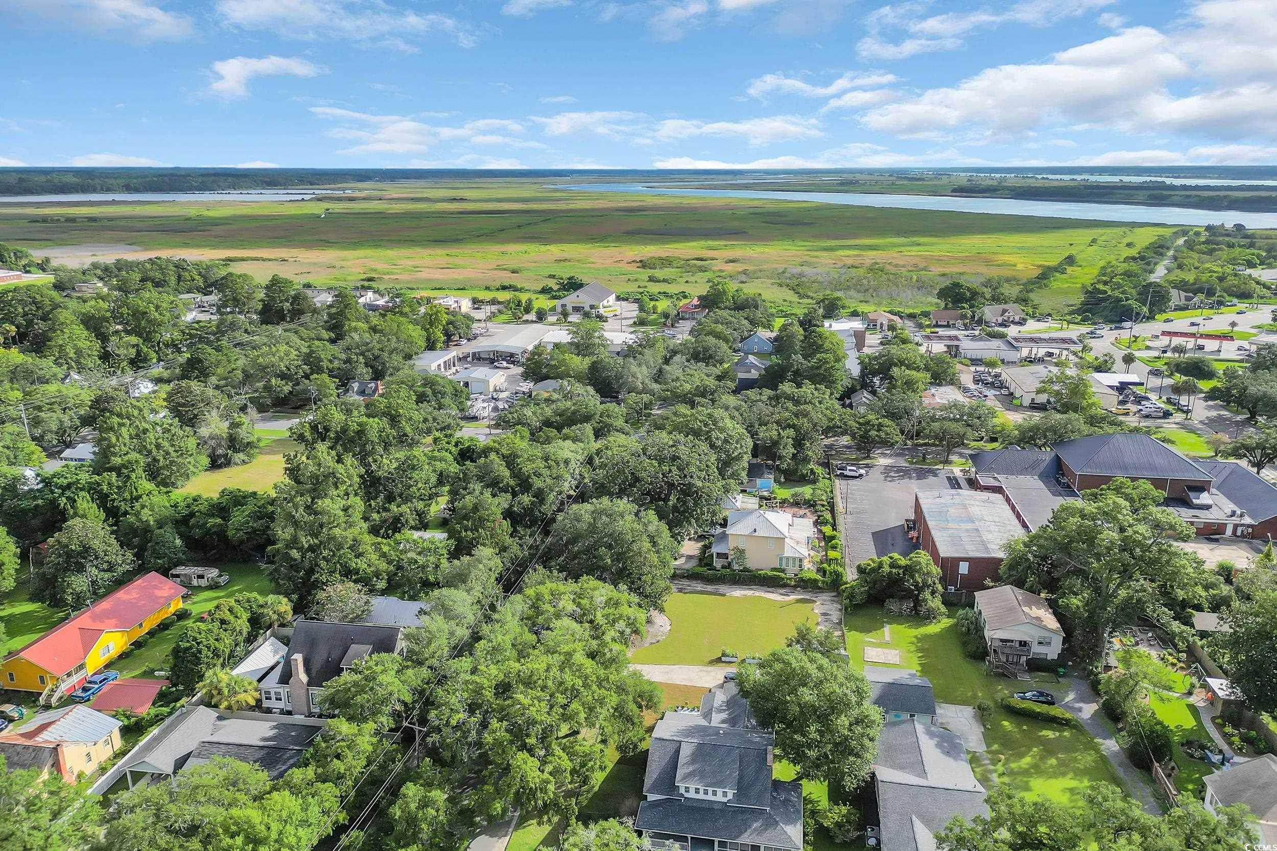 209 Cannon Street Georgetown, SC 29440 - Photo 33 of 34 Aerial perspective of suburban area with a large body of water