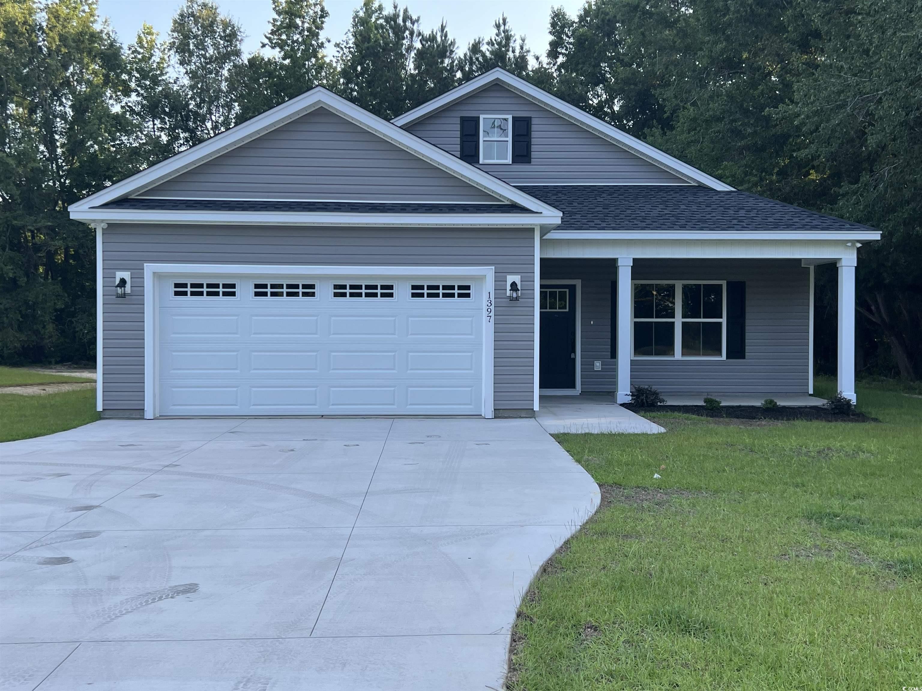 1397 Knotty Branch Road Conway, SC 29527 - Photo 1 of 17 Property in mid-construction with an attached gara