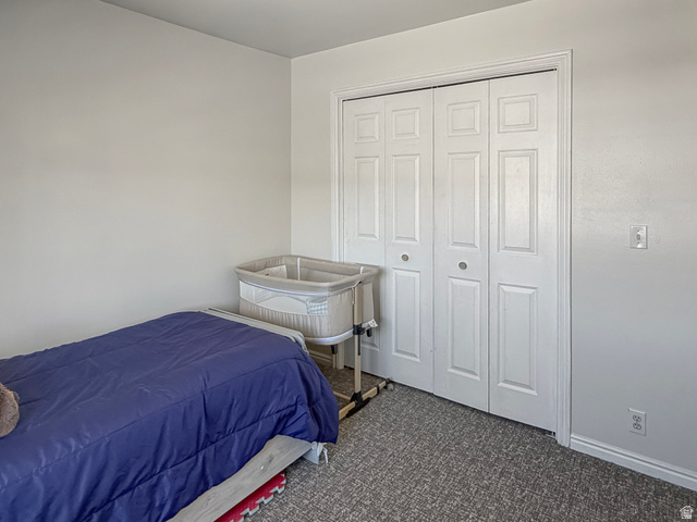 1716 Sagewood Road Price, UT 84501 - Photo 36 of 73 Bedroom featuring dark colored carpet and a closet