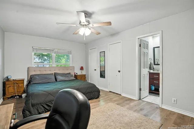 a view of a livingroom with a flat screen tv