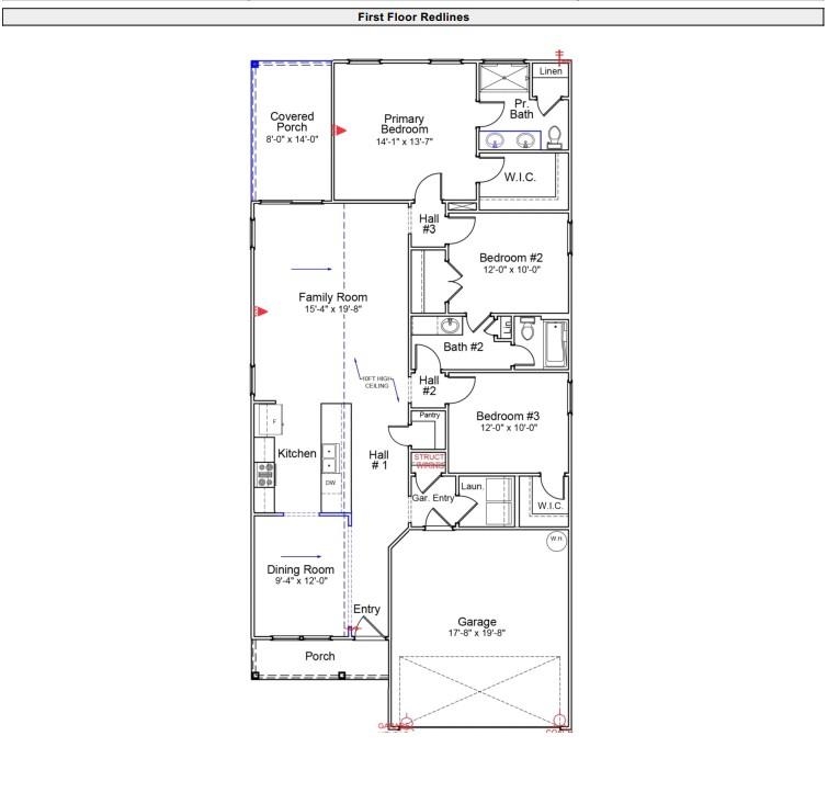 2312 Mill Loop Spartanburg, SC 29301 - Photo 2 of 2 1st Floor Layout