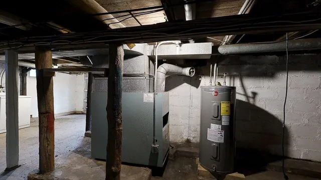 a view of storage and utility room