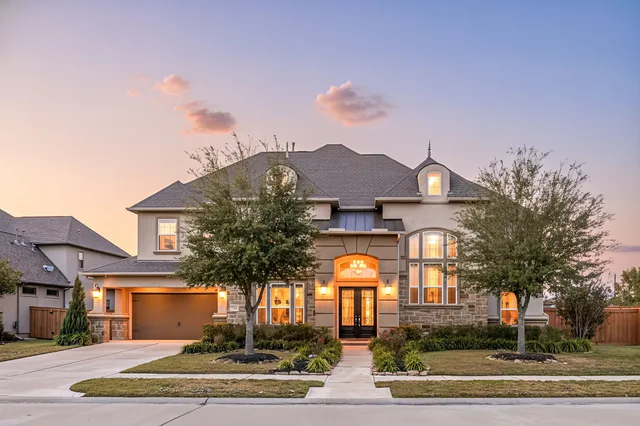 a front view of a house