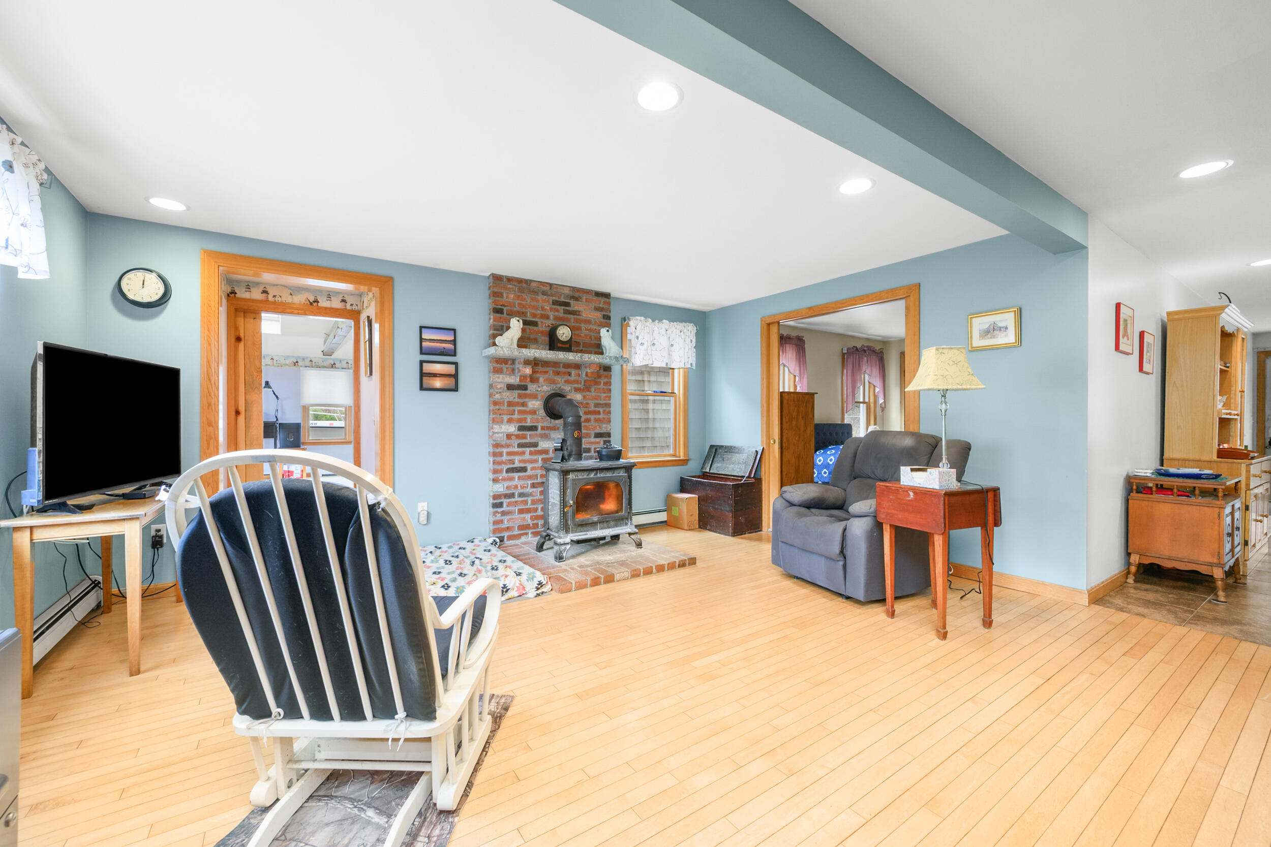 2 Short Lots Lane Truro, MA 02666 - Photo 25 of 66 a bedroom with furniture and a flat screen tv