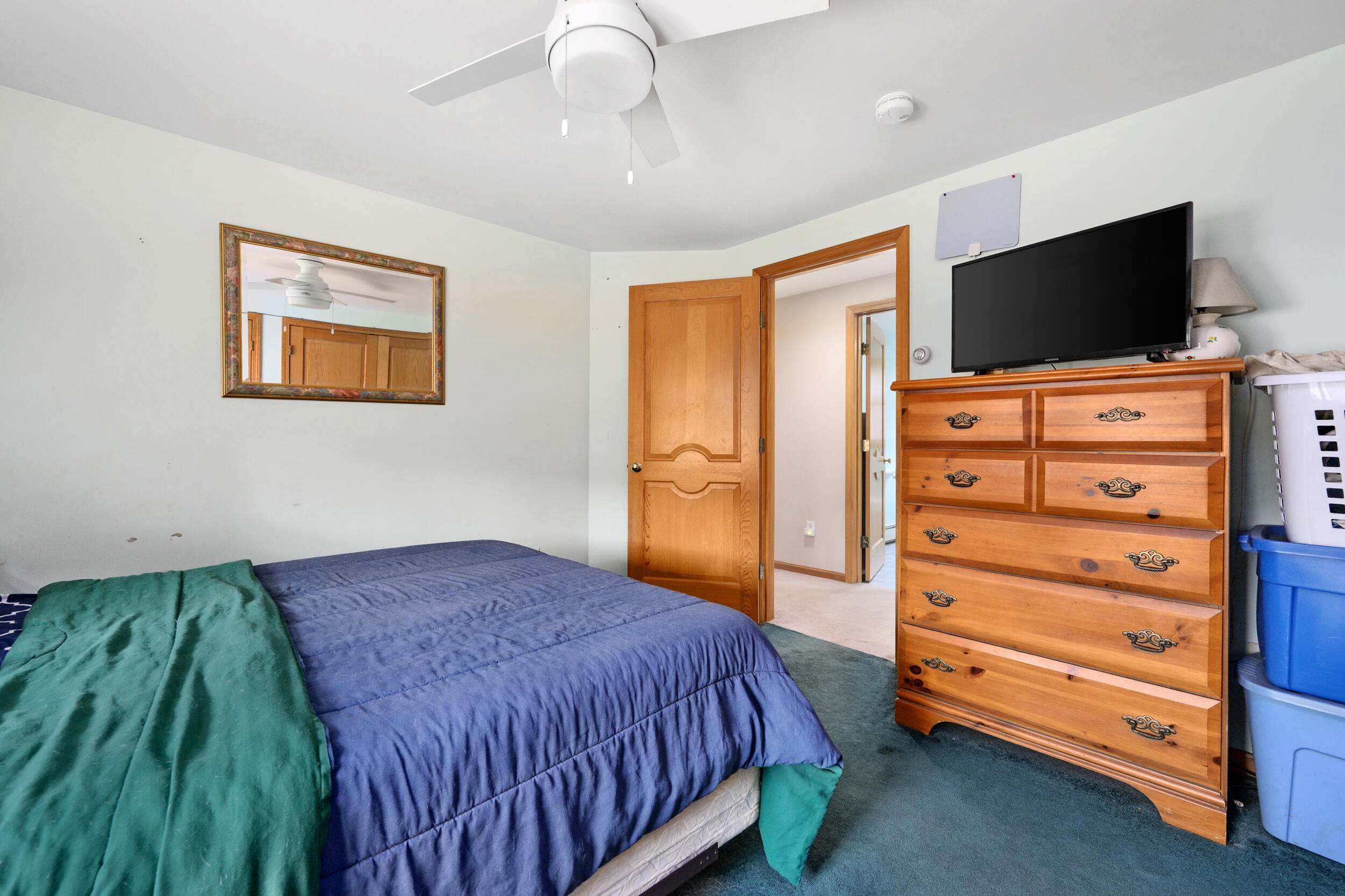 2 Short Lots Lane Truro, MA 02666 - Photo 32 of 66 a bedroom with a bed and flat screen tv