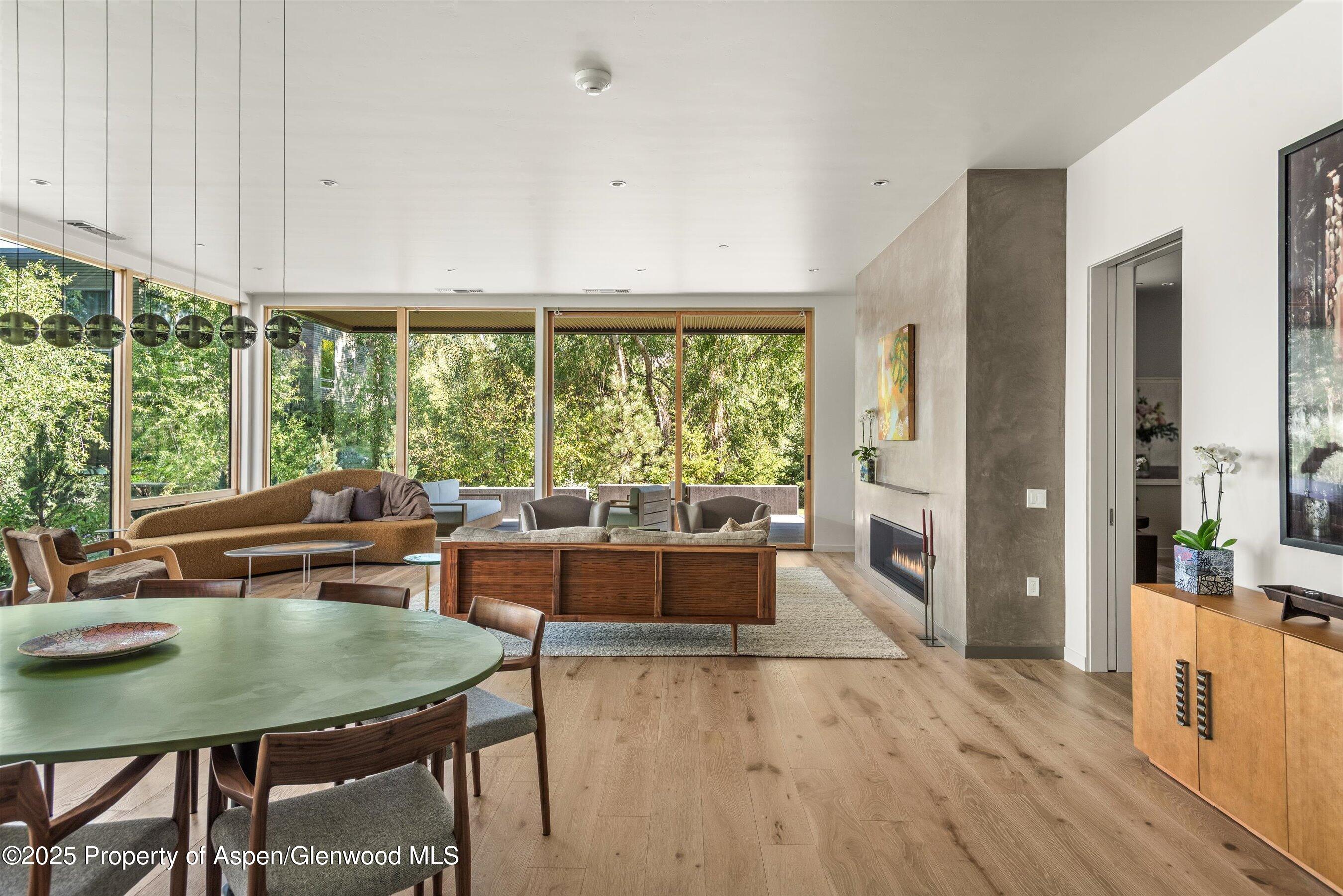 103 Willow Road, Unit 101 Basalt, CO 81621 - Photo 4 of 12 a view of a dining room with furniture window and wooden floor