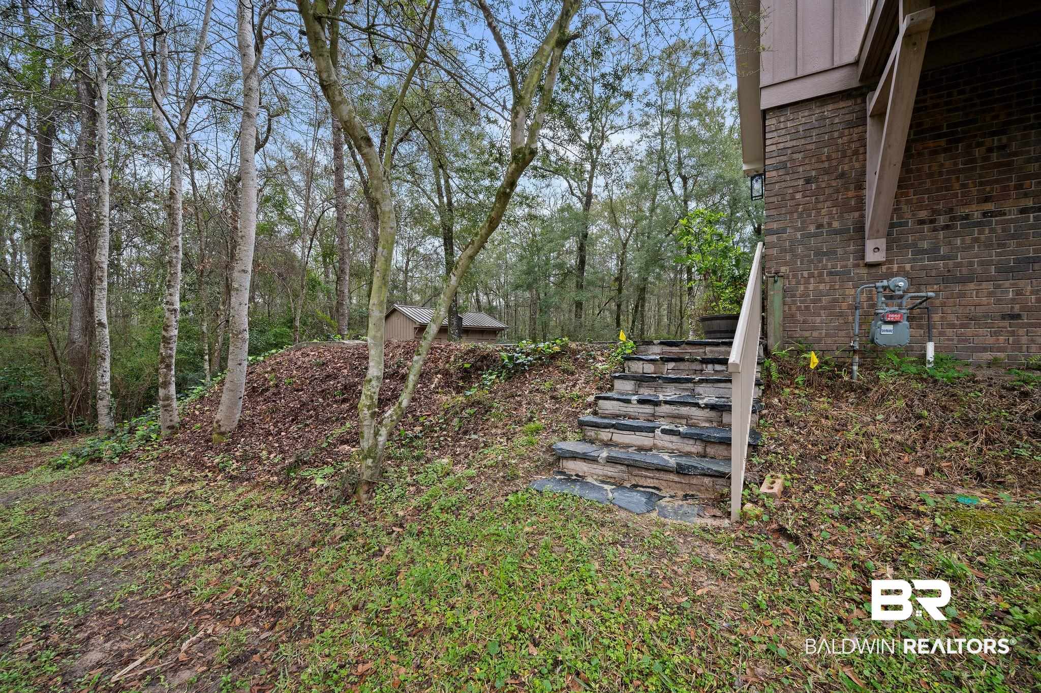 7850 Yorkhaven Road Mobile, AL 36695 - Photo 41 of 57 View of yard featuring stairway