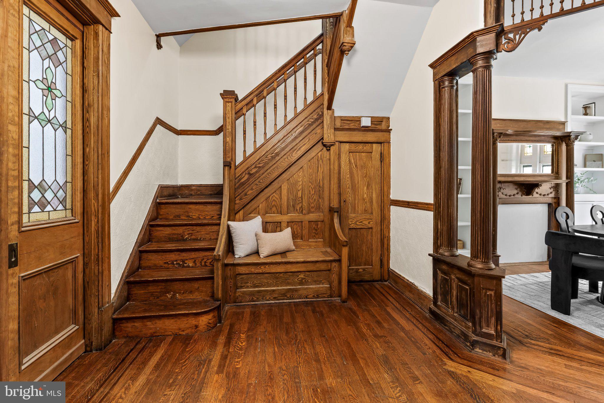 2736 North Calvert Street Baltimore, MD 21218 - Photo 14 of 86 Original Hardwood Staircase