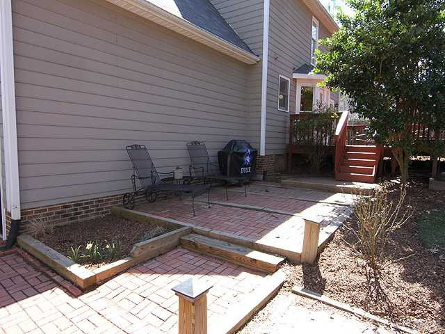 5402 Middleton Road Durham, NC 27713 - Photo 17 of 25 The brick paver patio offers extended outdoor entertaining space .... a perfect space for the grill. Patio/Deck