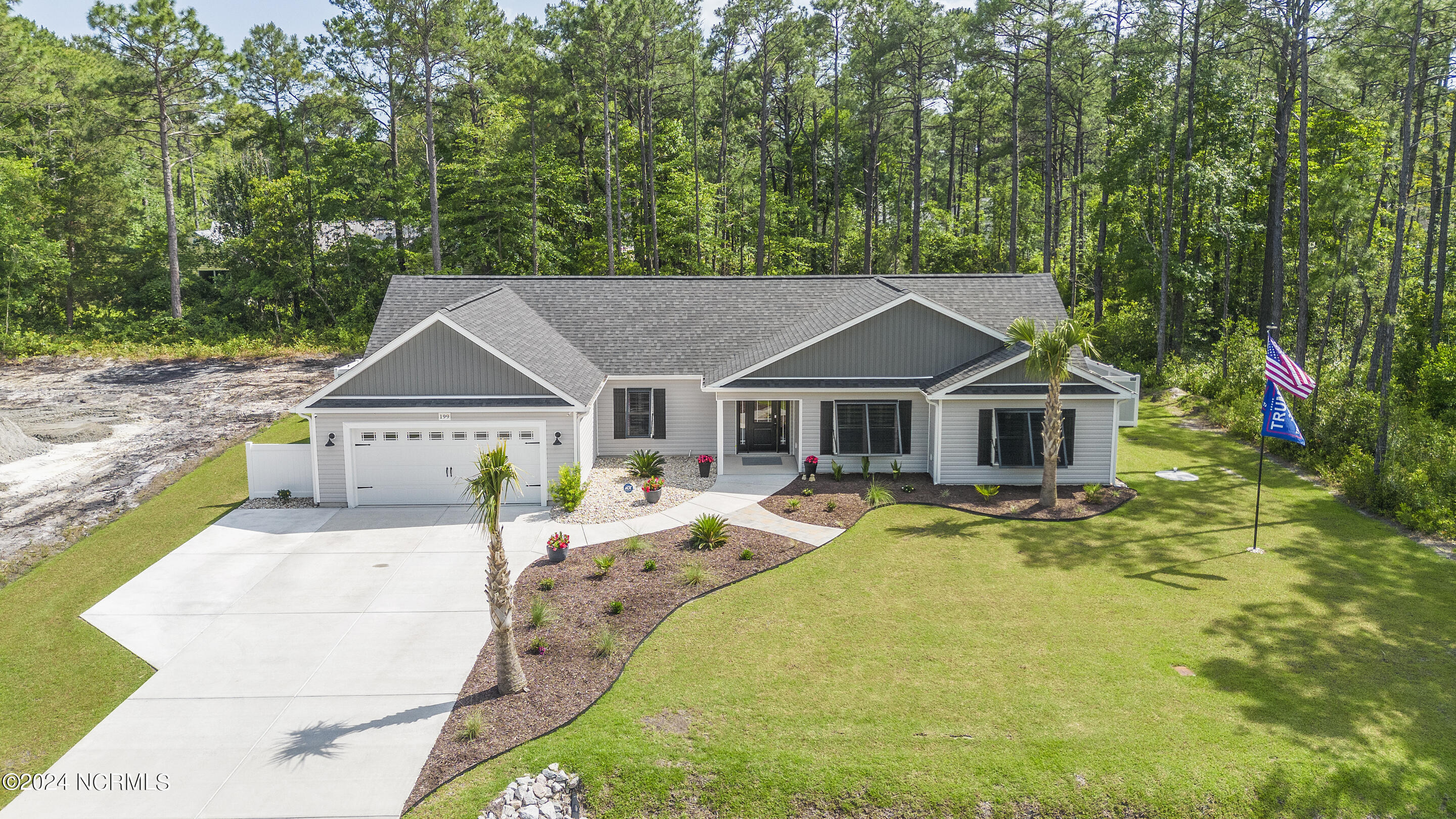 199 Boundary Loop Road Northwest Calabash, NC 28467 - Photo 43 of 45 Front drone view