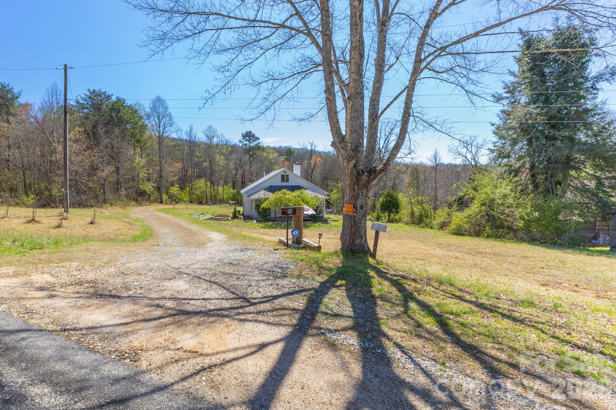 98 Poplar Springs Road Hiddenite, NC 28636 - Photo 34 of 37 a view of a yard with large trees