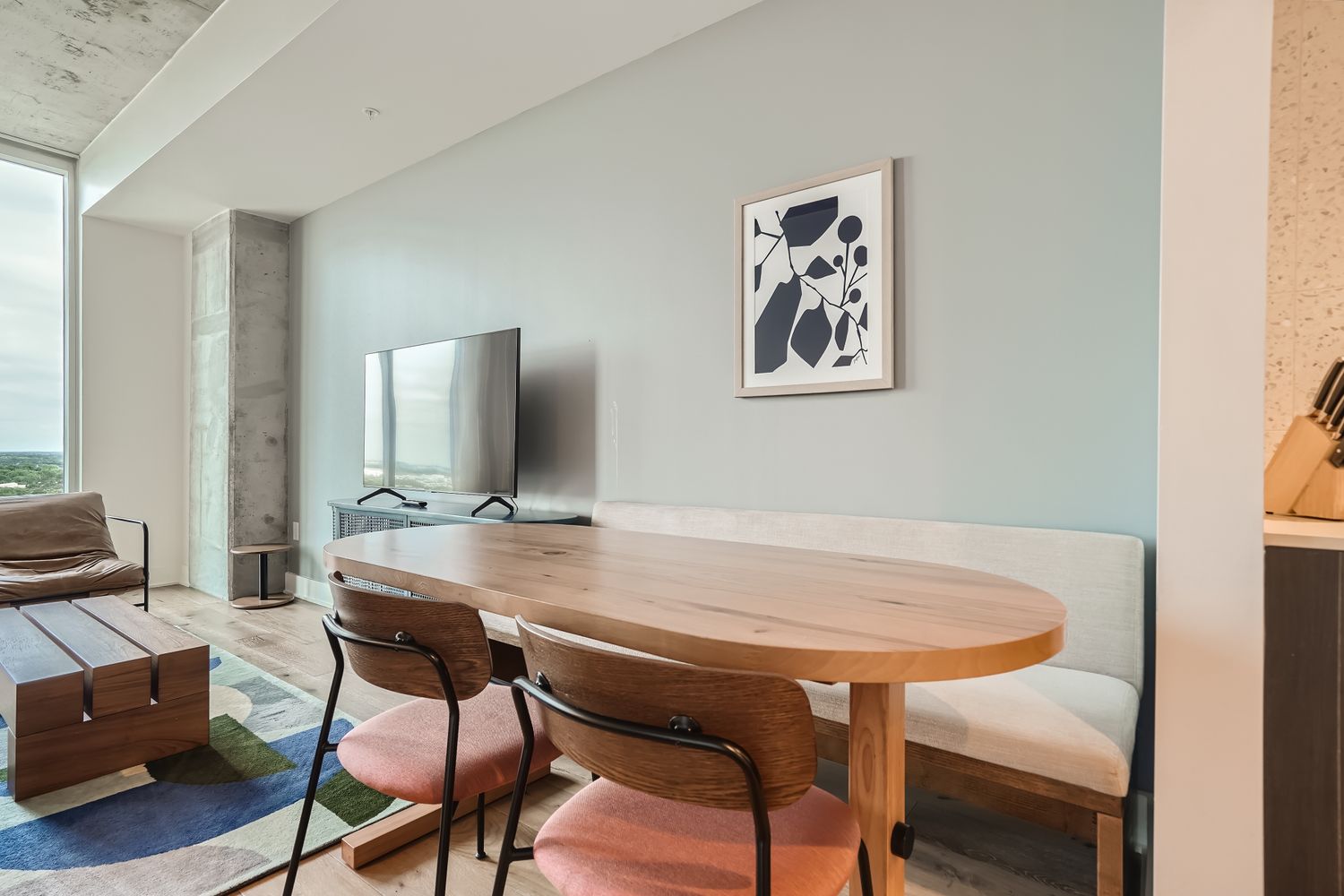 48 East Avenue, Unit 1706 Austin, TX 78701 - Photo 5 of 12 a view of a dining room with furniture