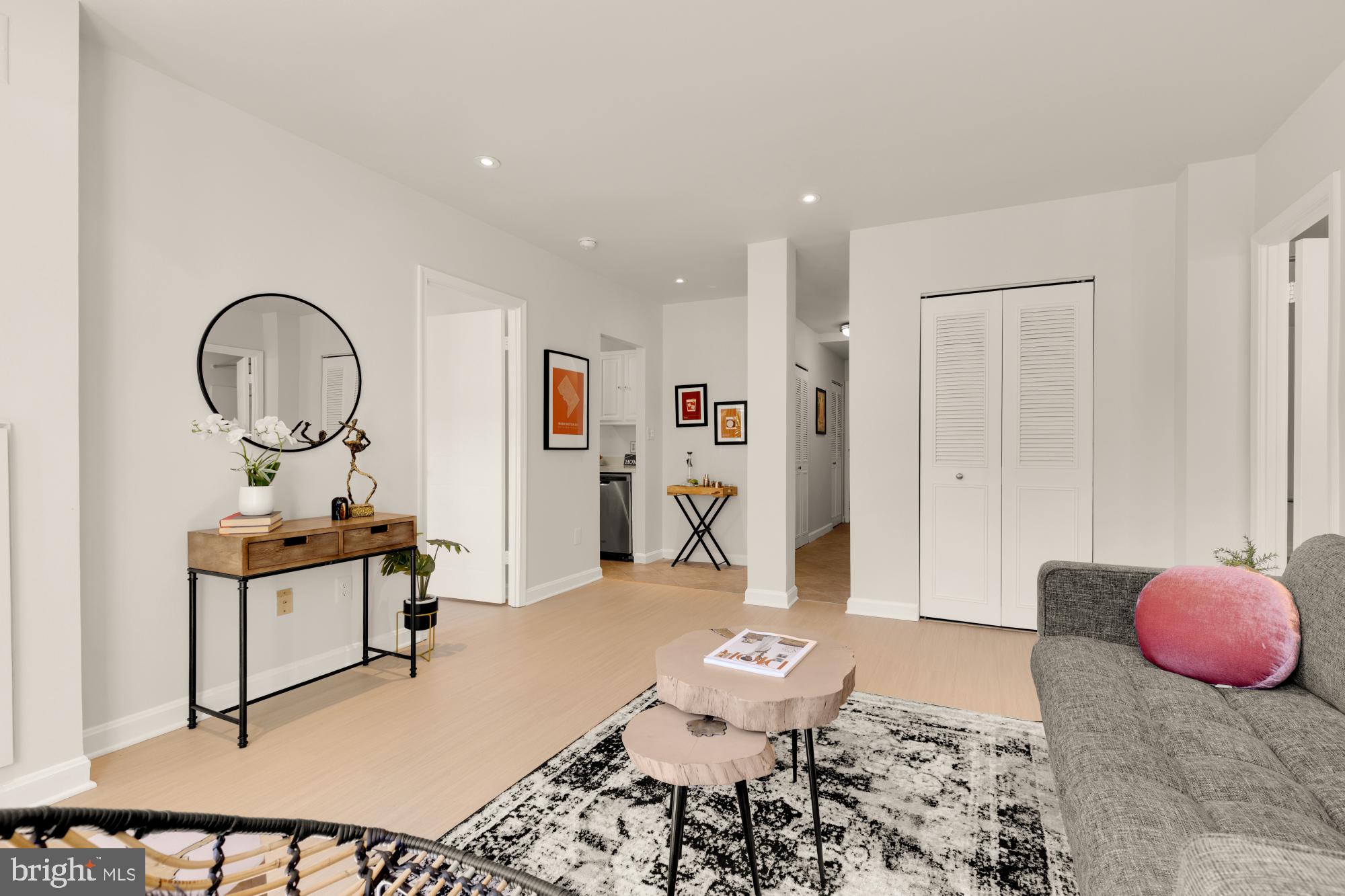 2000 16th Street Northwest, Unit 6 Washington, DC 20009 - Photo 14 of 37 a living room with furniture and wooden floor
