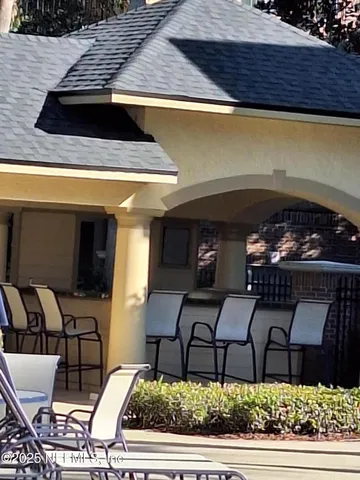 a view of a lake with houses