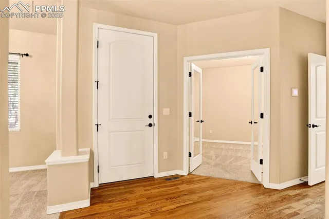 a view of wooden floor