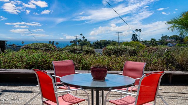 a outdoor view with a sitting space