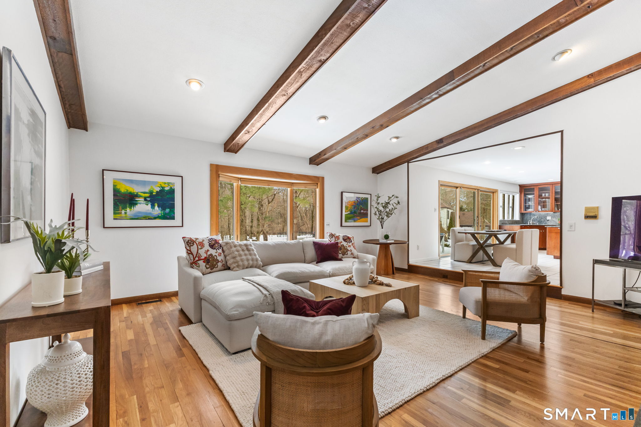 37 Quarry Road Stamford, CT 06903 - Photo 40 of 41 a living room with furniture and wooden floor