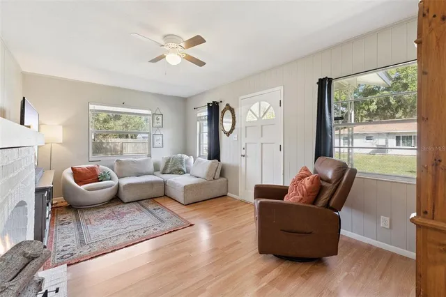 a view of a room that has a washer and dryer