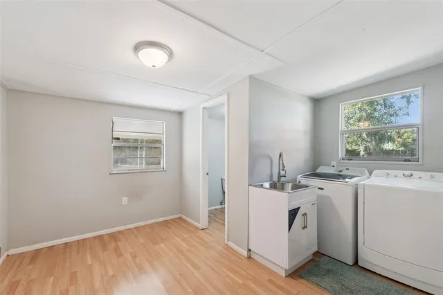 an outdoor space with garden view