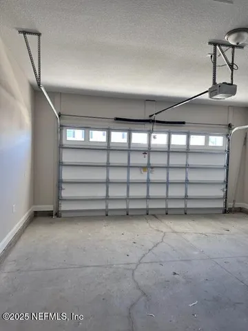 a view of a garage
