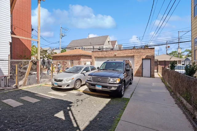 a view of car parked in city