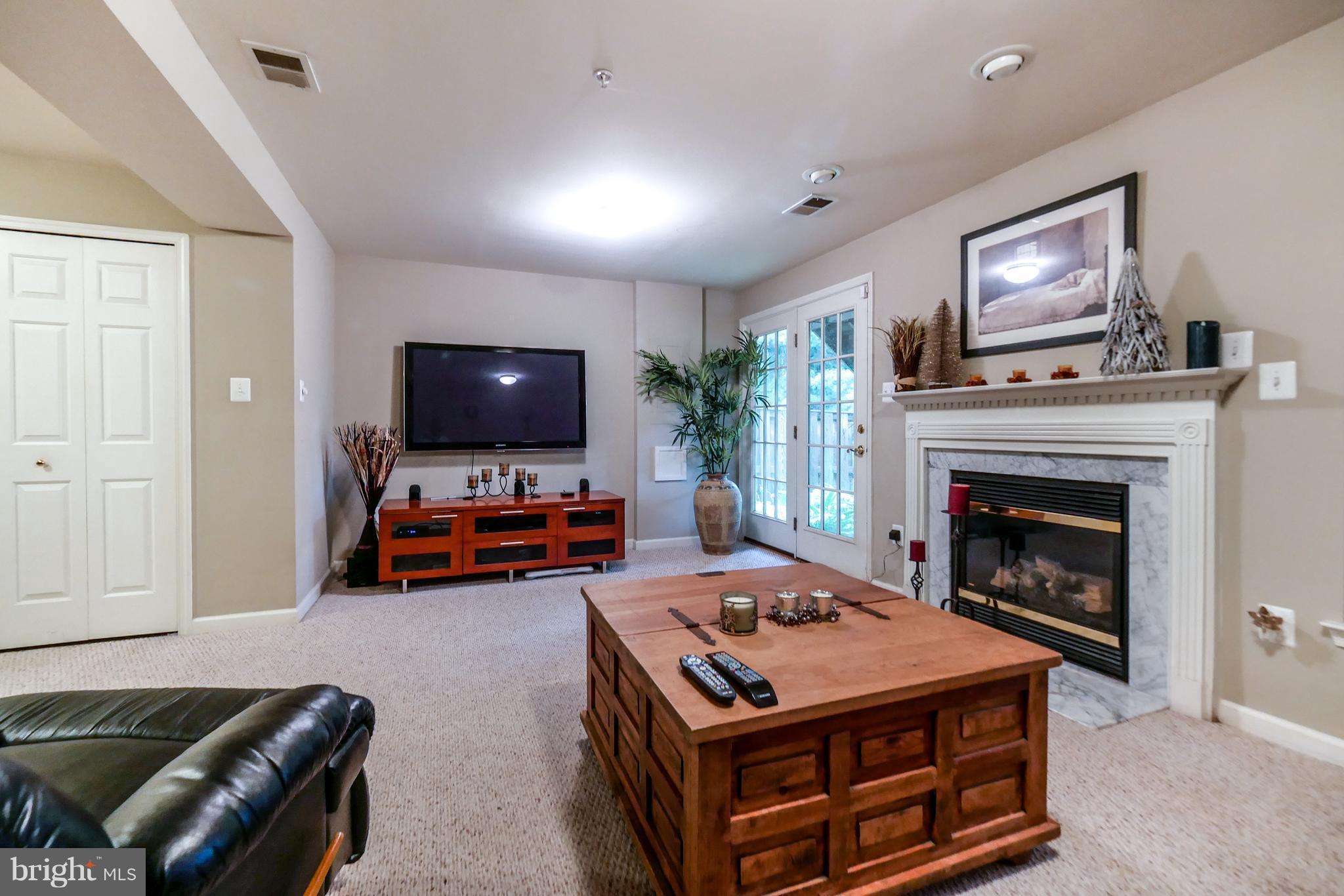 13422 Rising Sun Lane Germantown, MD 20874 - Photo 8 of 26 Large Rec Room w/Full Bath and Fireplace