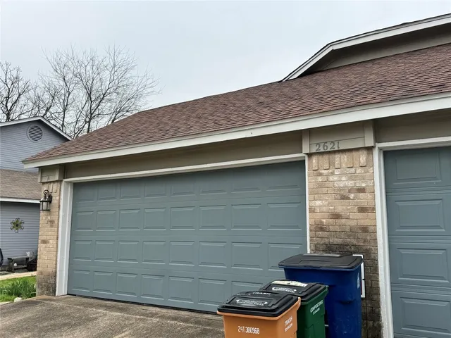 a backyard of a house