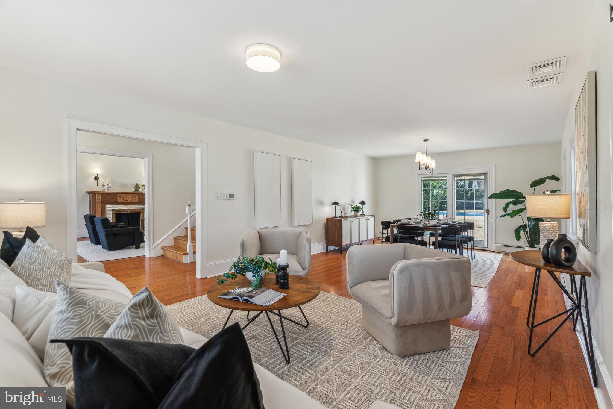 436 Penn Valley Road Penn Valley, PA 19072 - Photo 15 of 64 a living room with furniture and wooden floor
