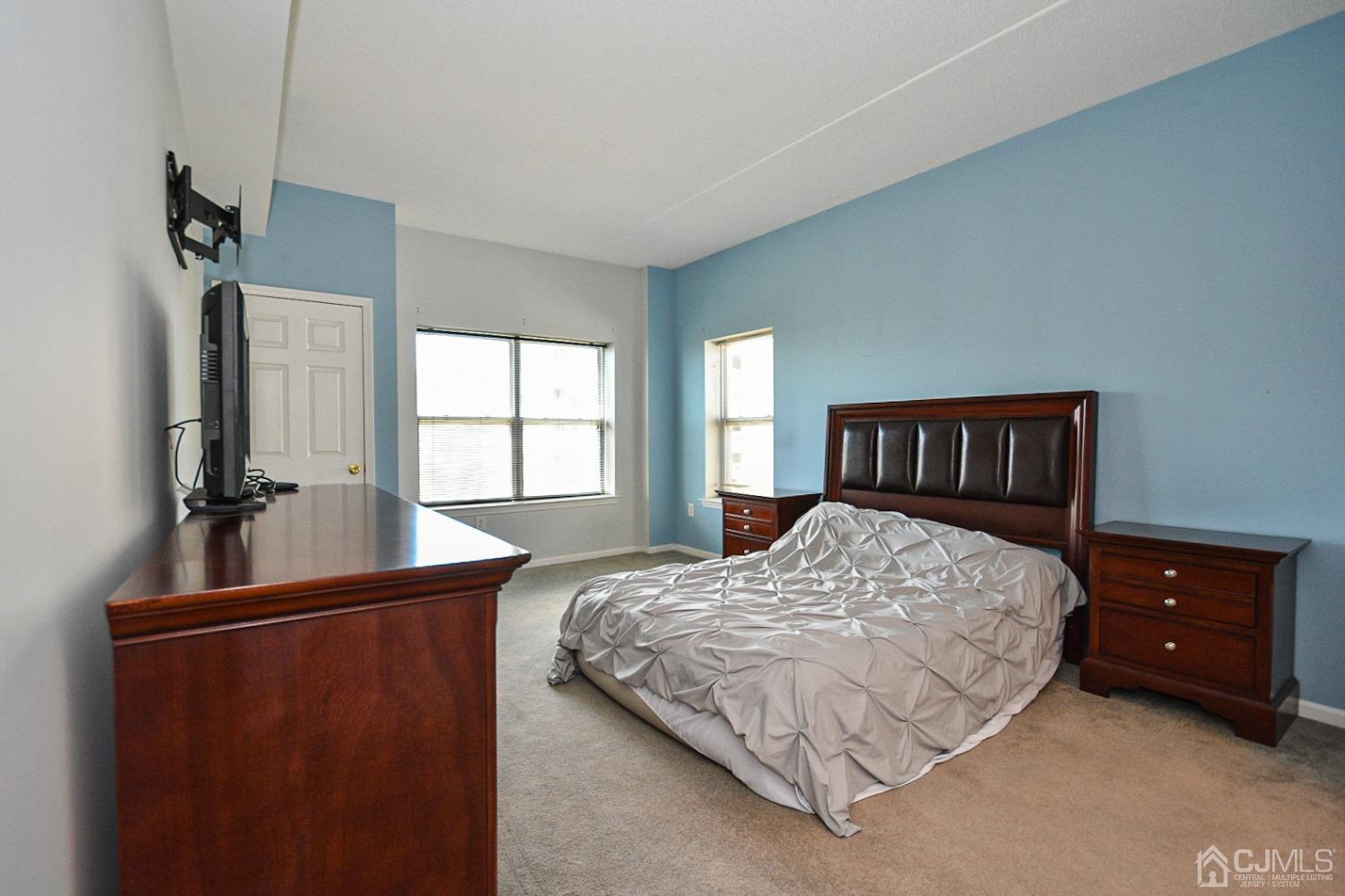 358 Rector Street, Unit 508 Perth Amboy, NJ 08861 - Photo 9 of 30 a bedroom with a bed and a dresser next to a window