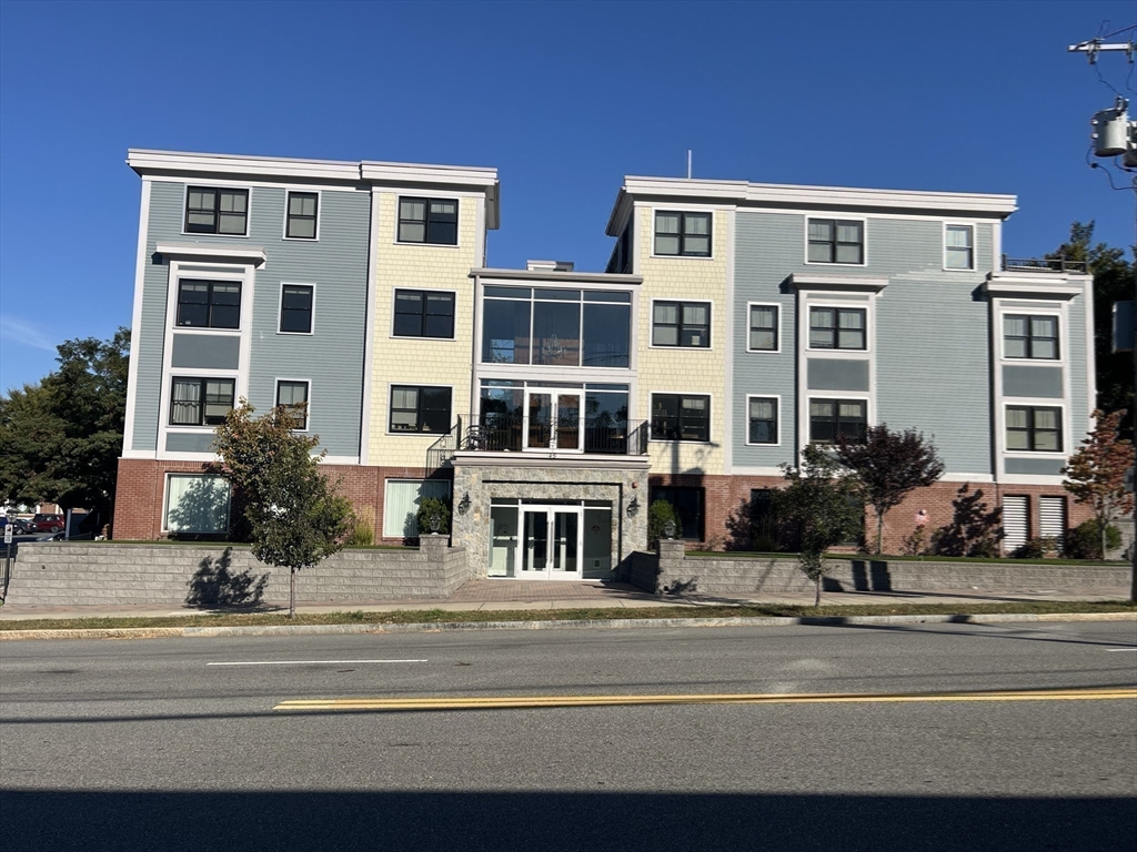 a view of a building with street