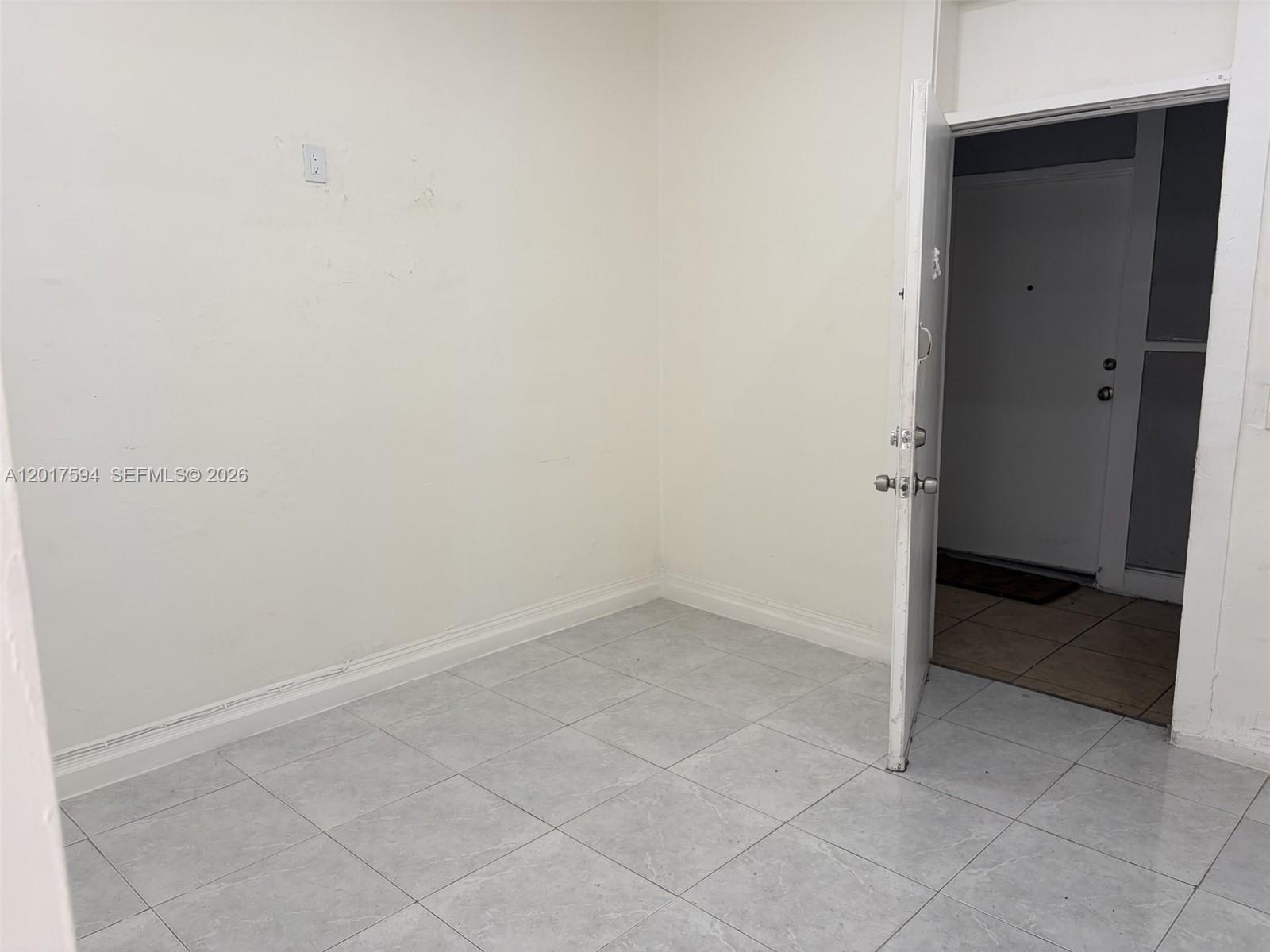 a view of an empty room