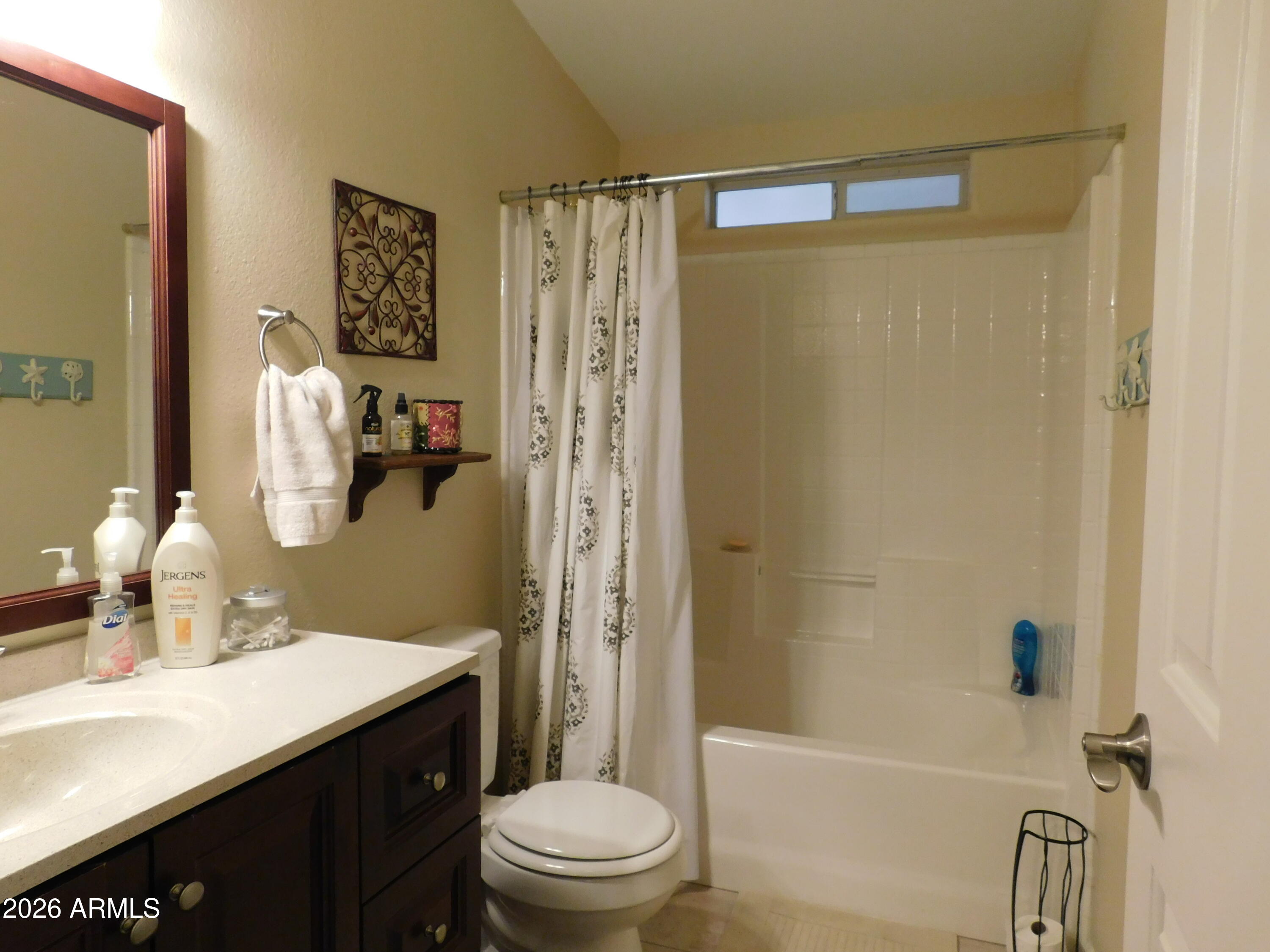 3301 South Goldfield Road, Unit 1054 Apache Junction, AZ 85119 - Photo 24 of 41 a bathroom with a sink a toilet and shower