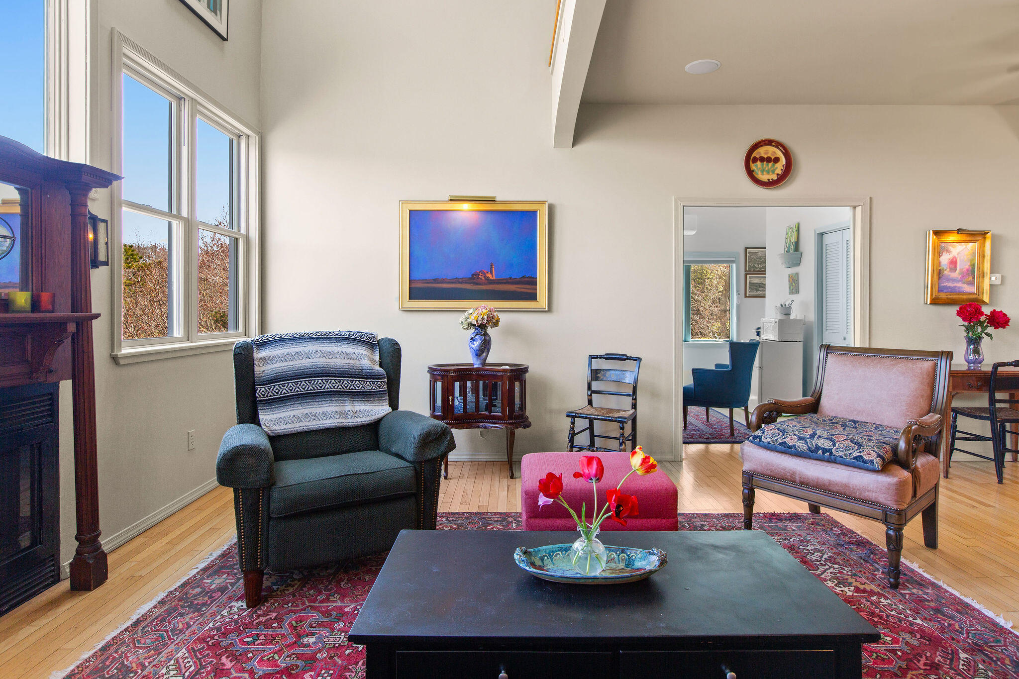 10 Somerset Road Provincetown, MA 02657 - Photo 22 of 50 a living room with furniture a rug and a window