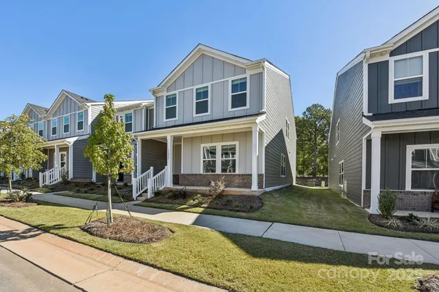 a front view of a house with porch