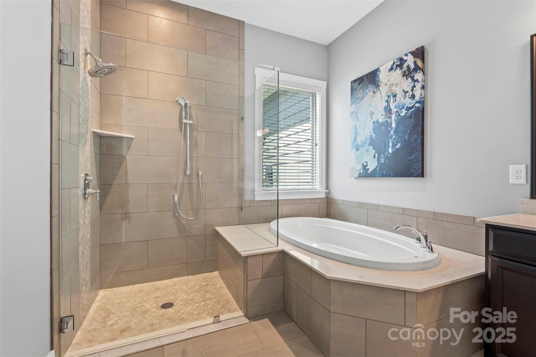 2052 Masons Bend Drive Fort Mill, SC 29708 - Photo 23 of 41 a bathroom with a tub a sink and a shower