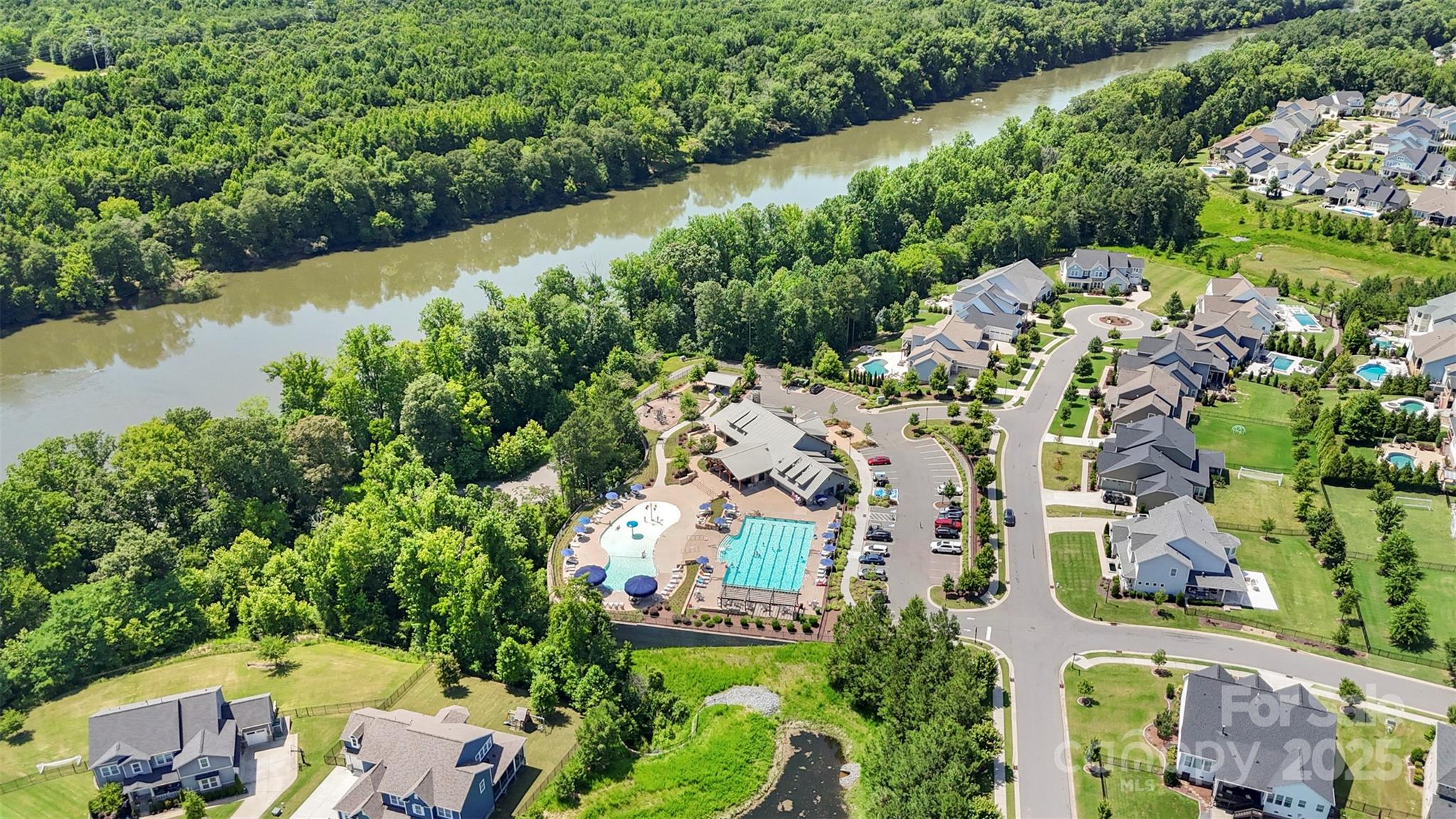 2052 Masons Bend Drive Fort Mill, SC 29708 - Photo 40 of 41 an aerial view of residential house with outdoor space and lake view