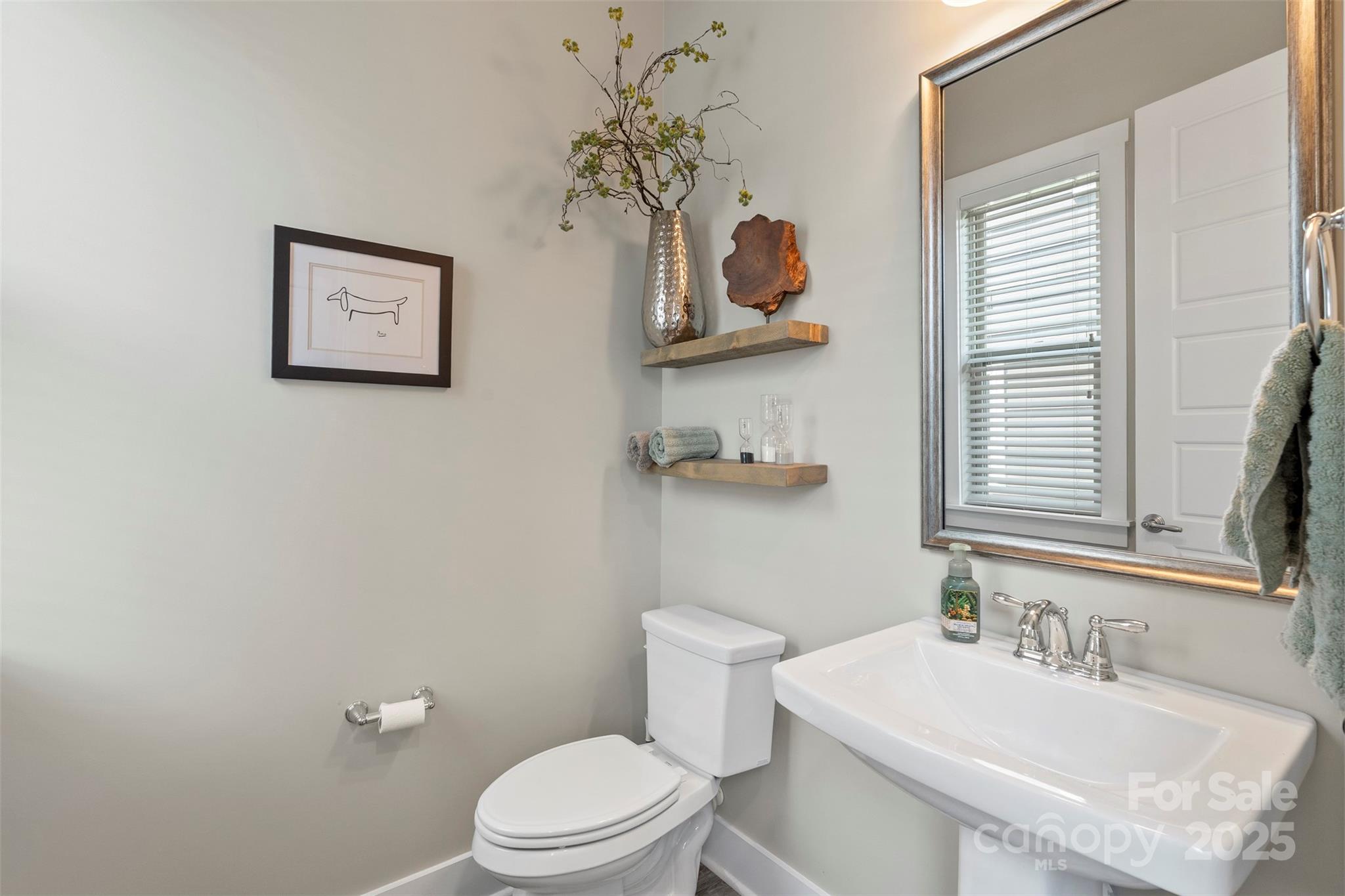 2052 Masons Bend Drive Fort Mill, SC 29708 - Photo 8 of 41 a bathroom with a toilet a sink and a mirror