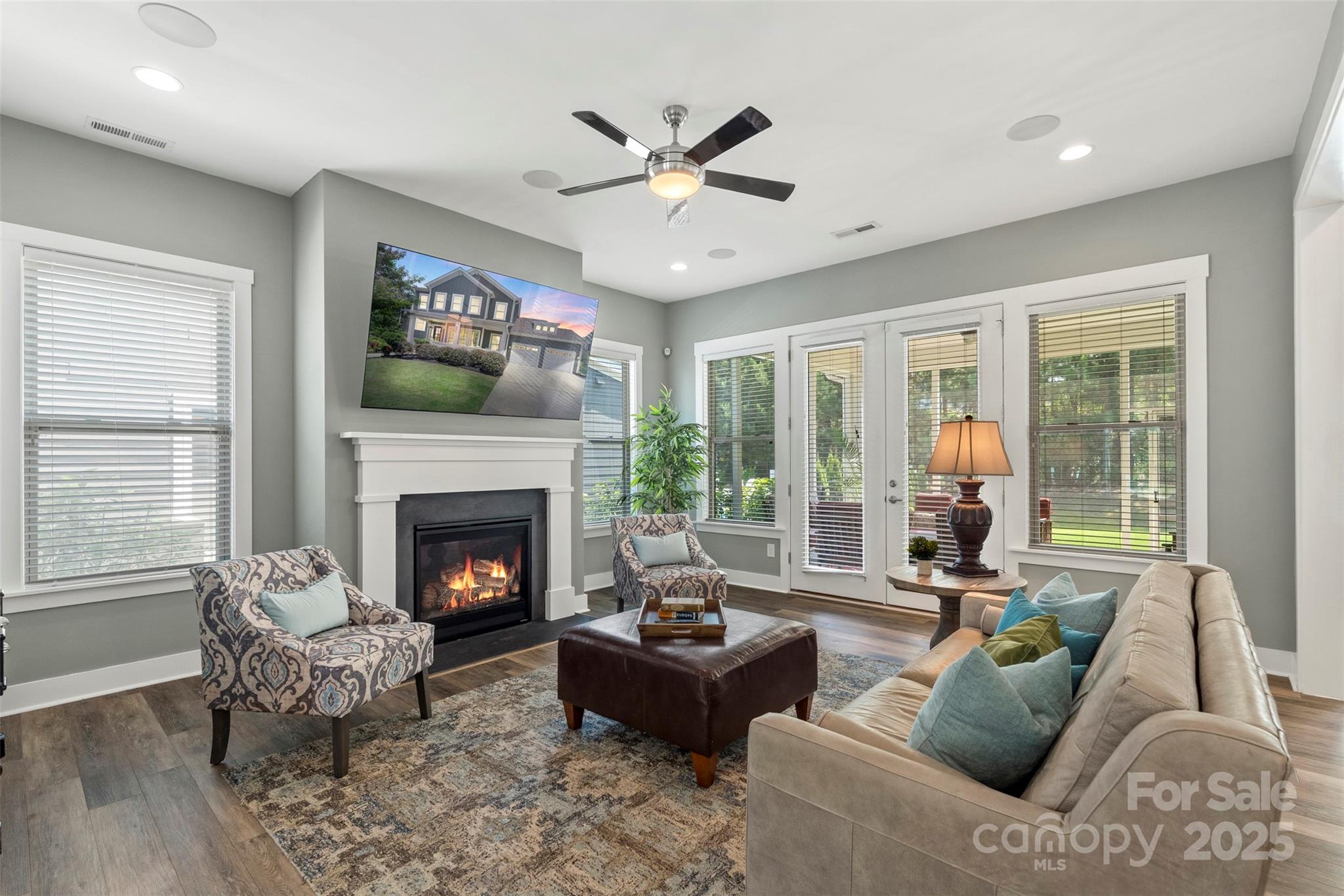 2052 Masons Bend Drive Fort Mill, SC 29708 - Photo 9 of 41 a living room with furniture and a fireplace