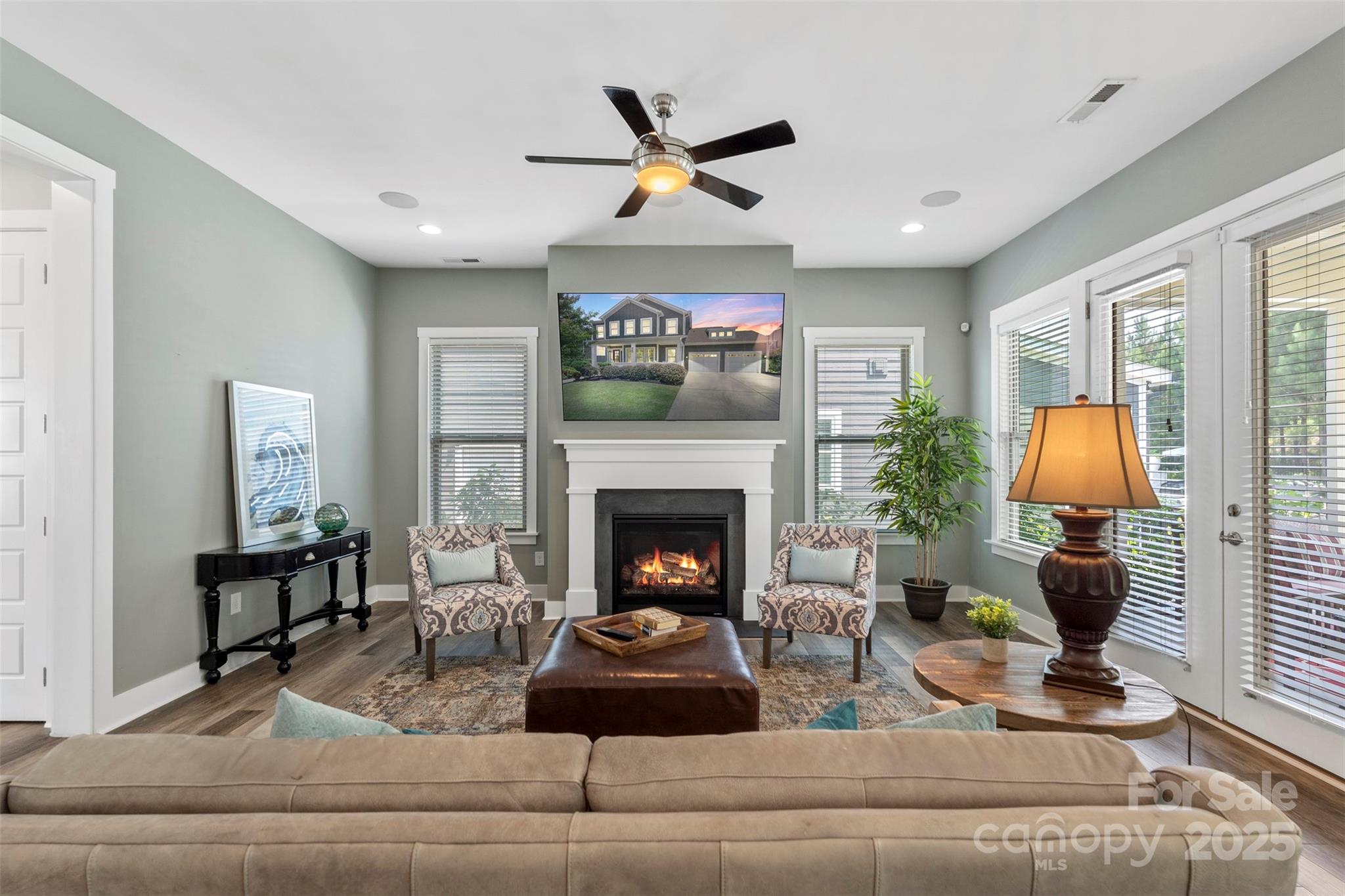 2052 Masons Bend Drive Fort Mill, SC 29708 - Photo 10 of 41 a living room with furniture and a fireplace